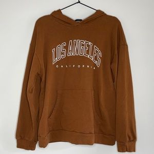 SHEIN brown Los Angeles hoodie SIZE L